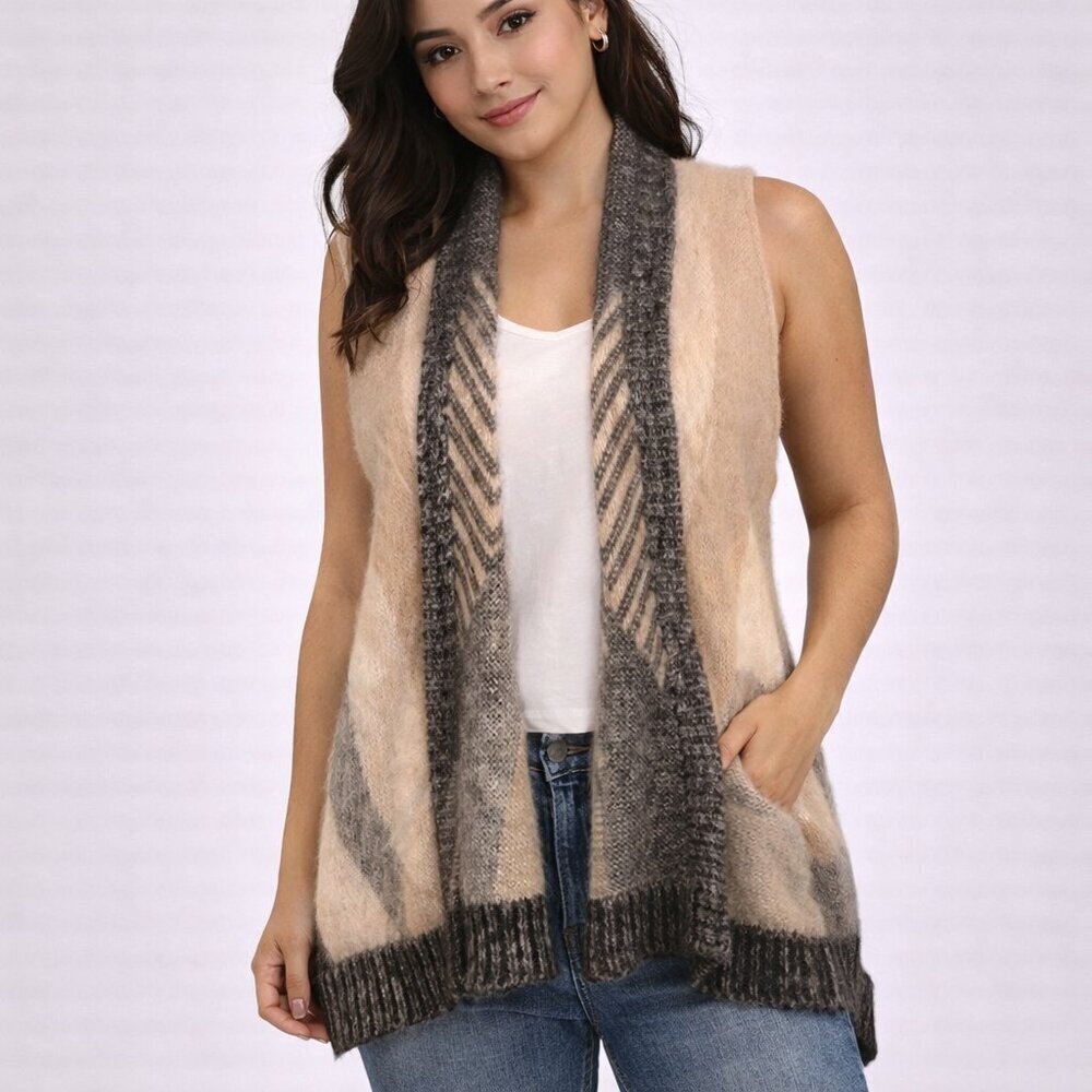 Anthropologie Sleeping On Snow Mabli Knit Vest XS/S